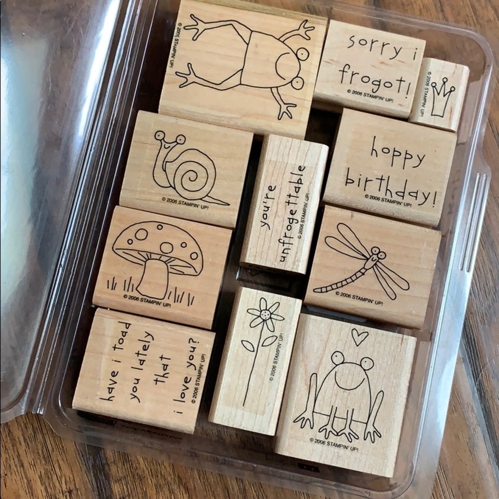 Stampin Up Unfrogettable Stamp Set Frogs